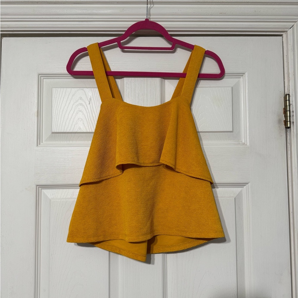 Madewell Yellow Layered Women's Top